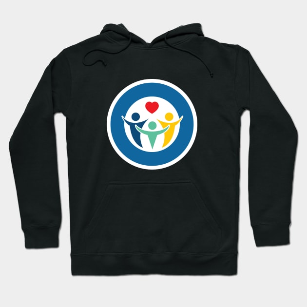 One By One Foundation Logo - white outline Hoodie by onebyonefoundation